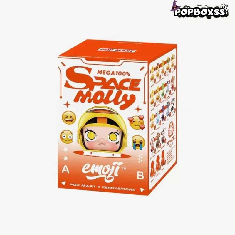 MEGA SPACE MOLLY 100% × emoji？ Series Figures. Blind Box - POP BOX