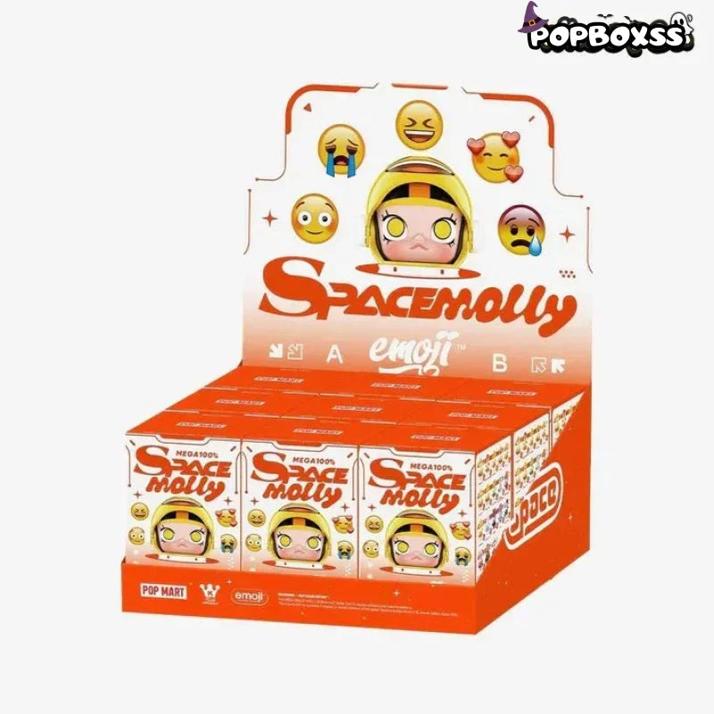 MEGA SPACE MOLLY 100% × emoji？ Series Figures. Blind Box - POP BOX