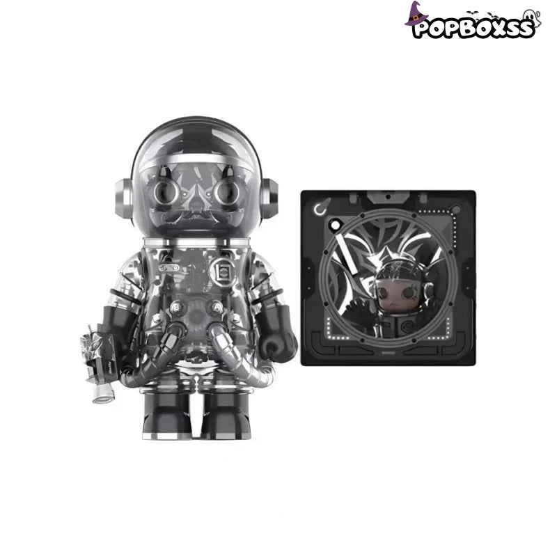 MEGA SPACE MOLLY 400% CLOT - Black Alienegra & ''IN SPACE'' 3D Painting (PRE - ORDER) - POP BOX