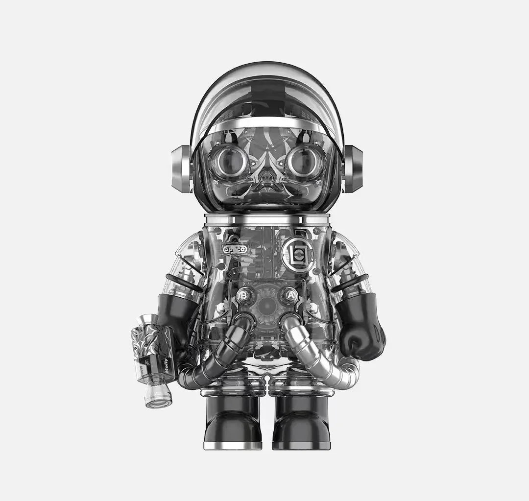MEGA SPACE MOLLY 400% CLOT - Black Alienegra & ''IN SPACE'' 3D Painting (PRE - ORDER) - POP BOX