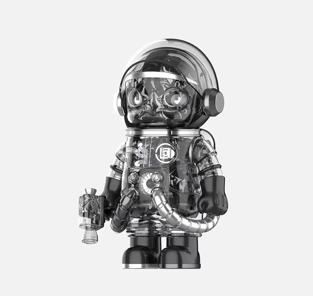 MEGA SPACE MOLLY 400% CLOT - Black Alienegra & ''IN SPACE'' 3D Painting (PRE - ORDER) - POP BOX