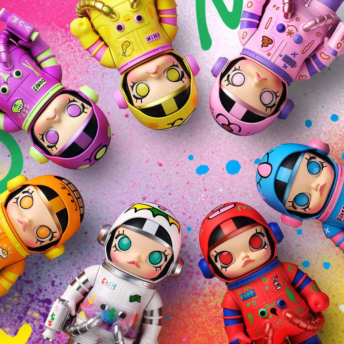 MEGA SPACE MOLLY 400% JON BURGERMAN SPACE CADETS Series Figures. Blind Box - POP BOX