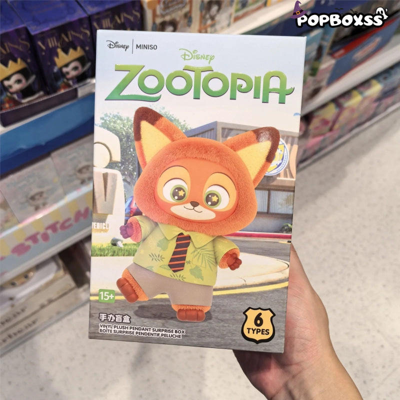Miniso Zootopia Vinyl Plush Pendant Mystery Blind Box - POP BOX