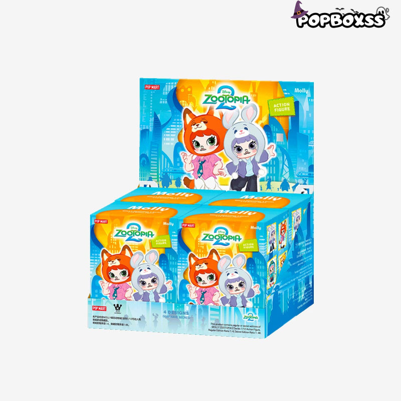 MOLLY × Zootopia Co-branded 1/12 Series Action Figures Figures 1 SET (4 BOXES)
