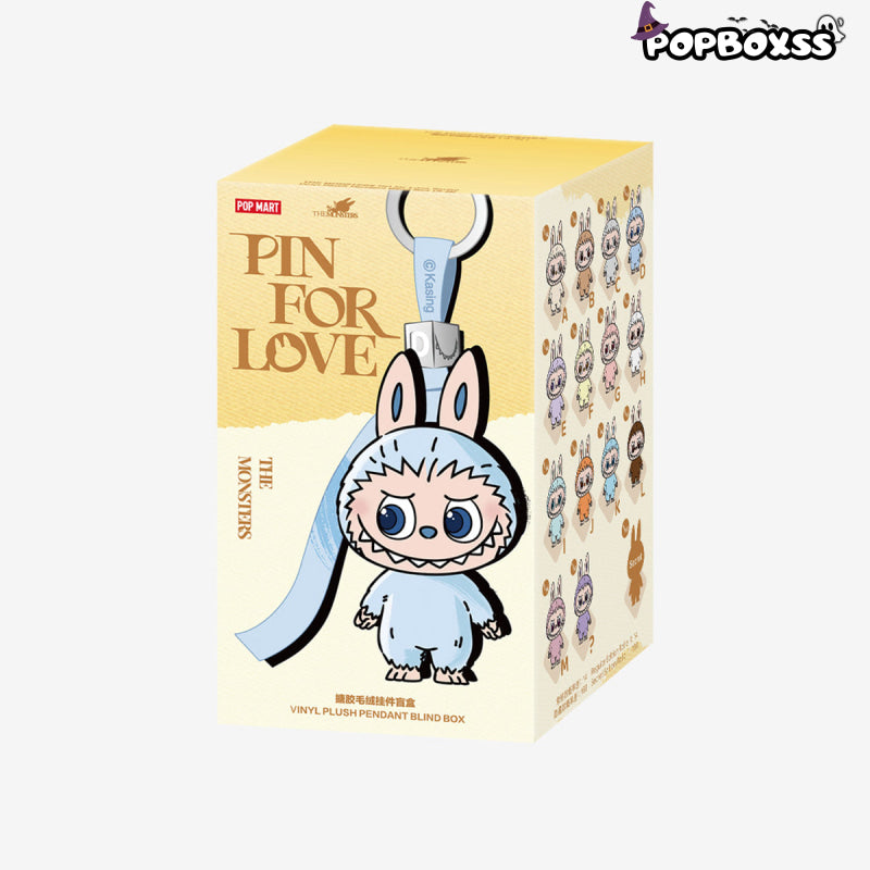 【New】THE MONSTERS Pin for Love Series-Vinyl Plush Pendant labubu Blind Box 【A-M】1 BOX