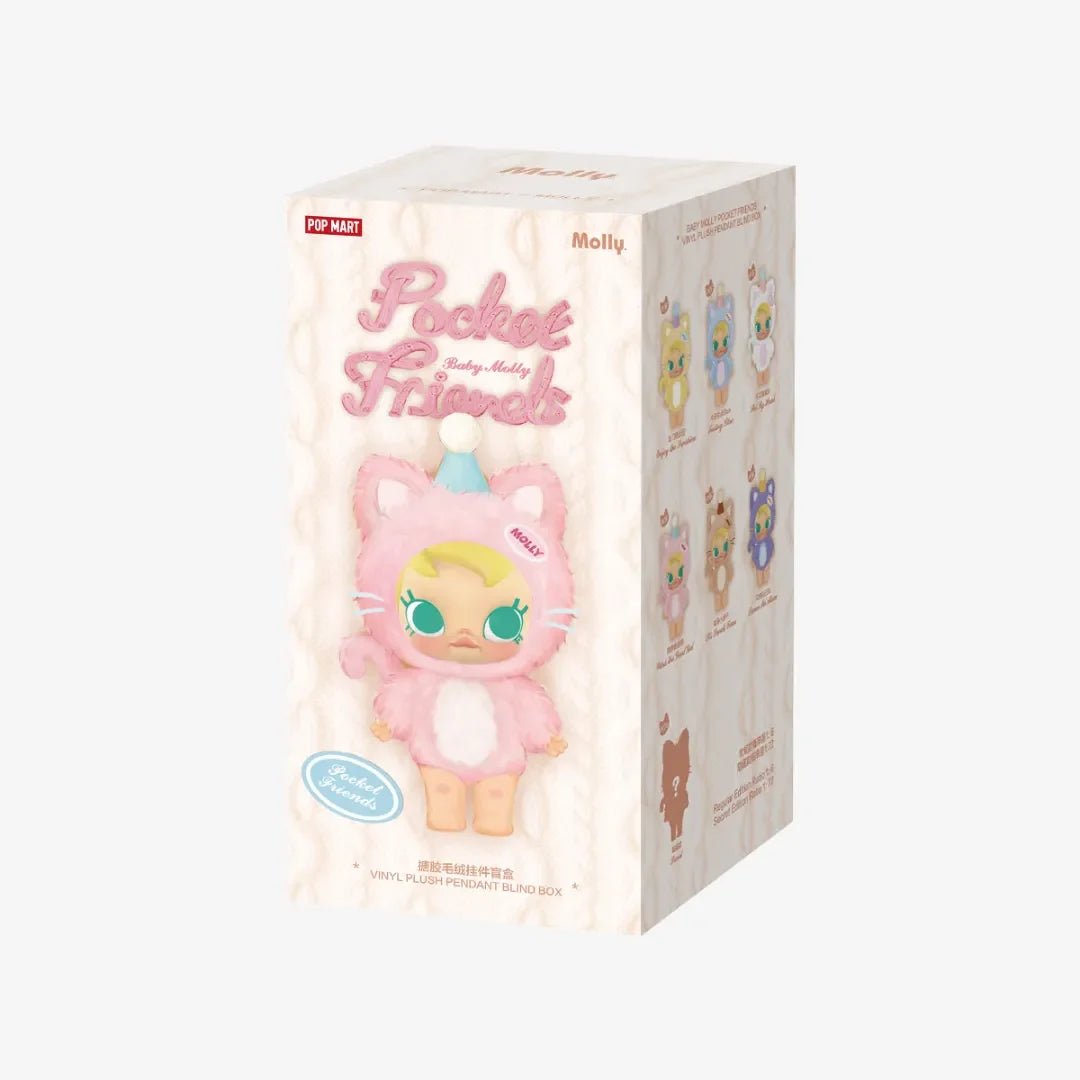 【New】baby molly Pocket Friends Series Vinyl Plush Pendant Blind Box - POP BOX