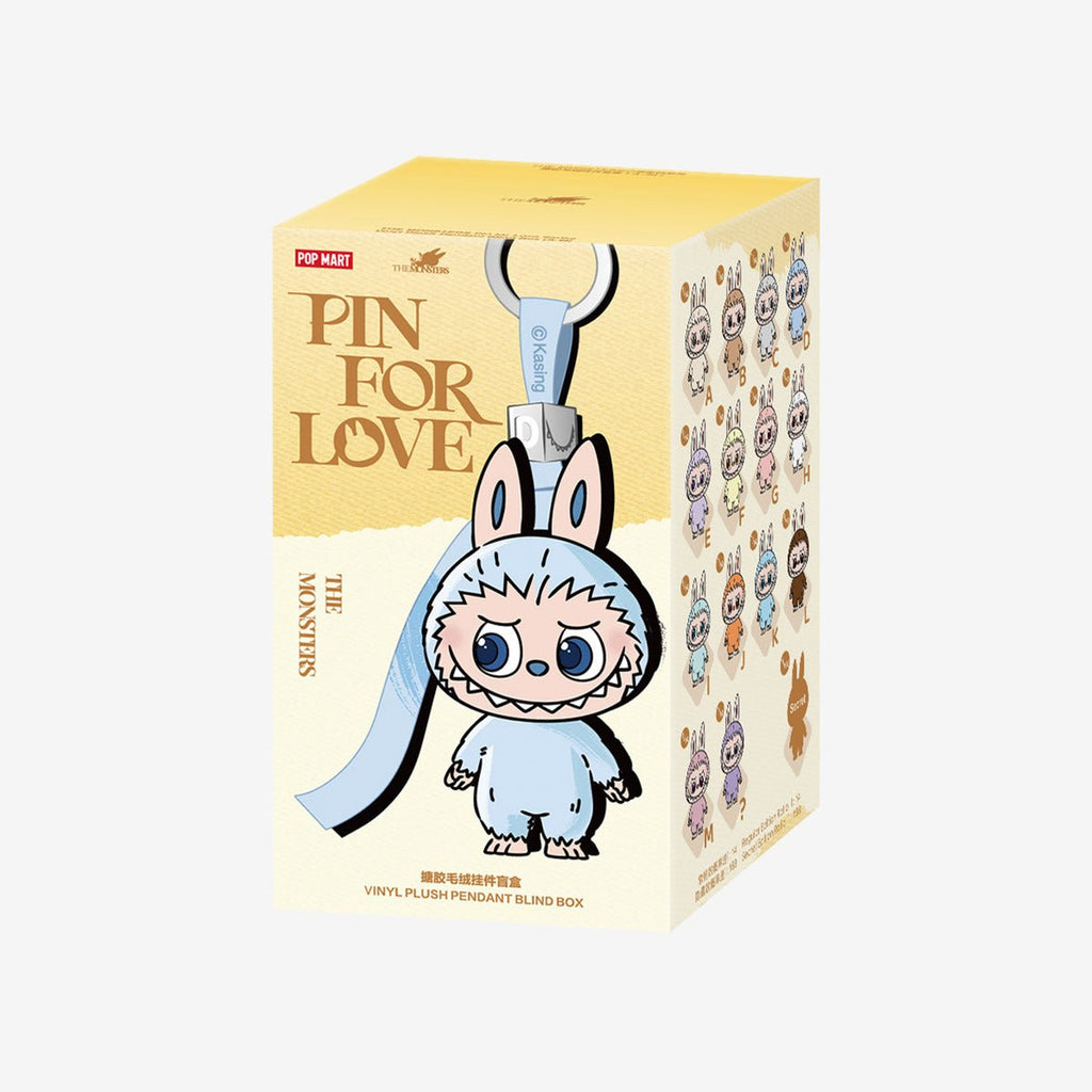 【New】THE MONSTERS Pin for Love Series - Vinyl Plush Pendant labubu Blind Box - POP BOX