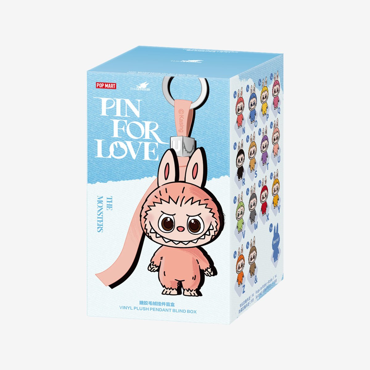 【New】THE MONSTERS Pin for Love Series - Vinyl Plush Pendant labubu Blind Box - POP BOX