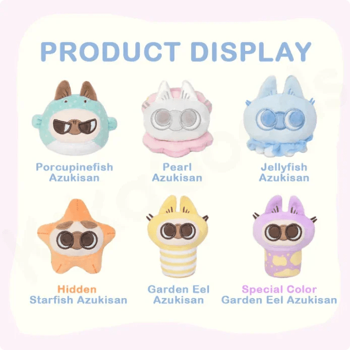 Nobeko Azukisan Oceanic Series Mini Plush Pendant Blind Box - POP BOX