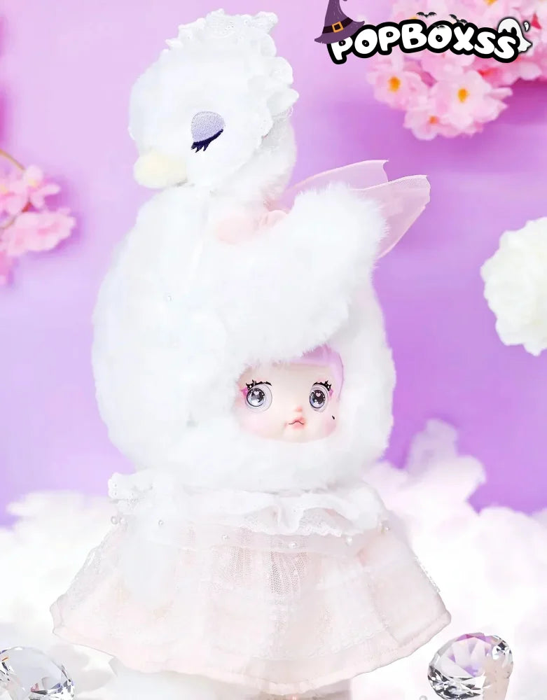 NOMMI Swan Lake Plush Hanging Card. Limited Edition - POP BOX
