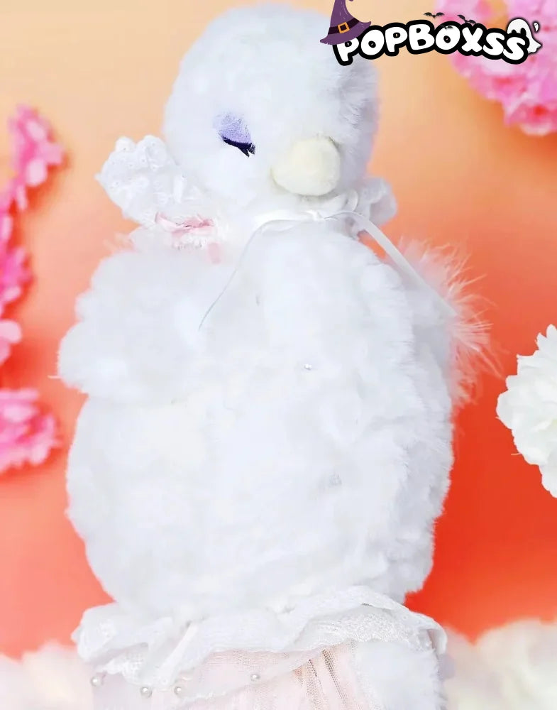 NOMMI Swan Lake Plush Hanging Card. Limited Edition - POP BOX