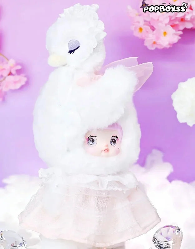 NOMMI Swan Lake Plush Hanging Card. Limited Edition - POP BOX