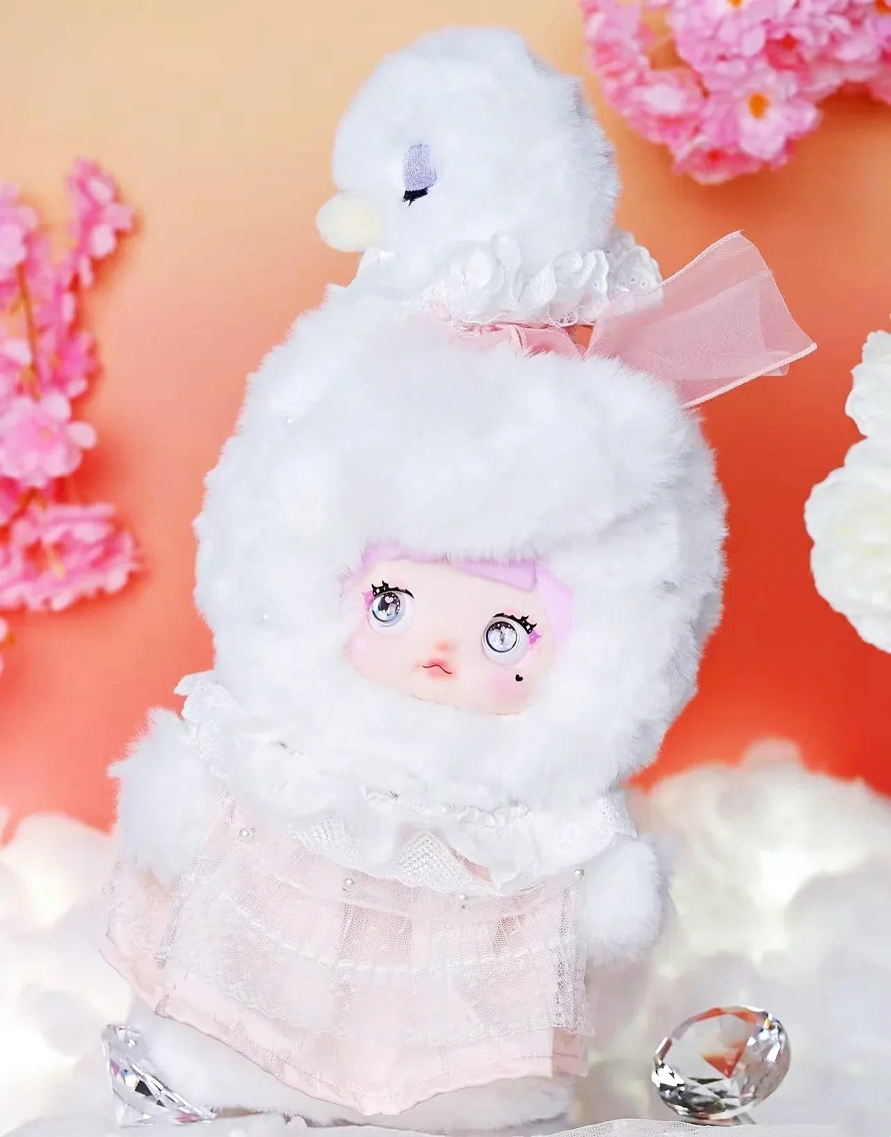 NOMMI Swan Lake Plush Hanging Card. Limited Edition - POP BOX