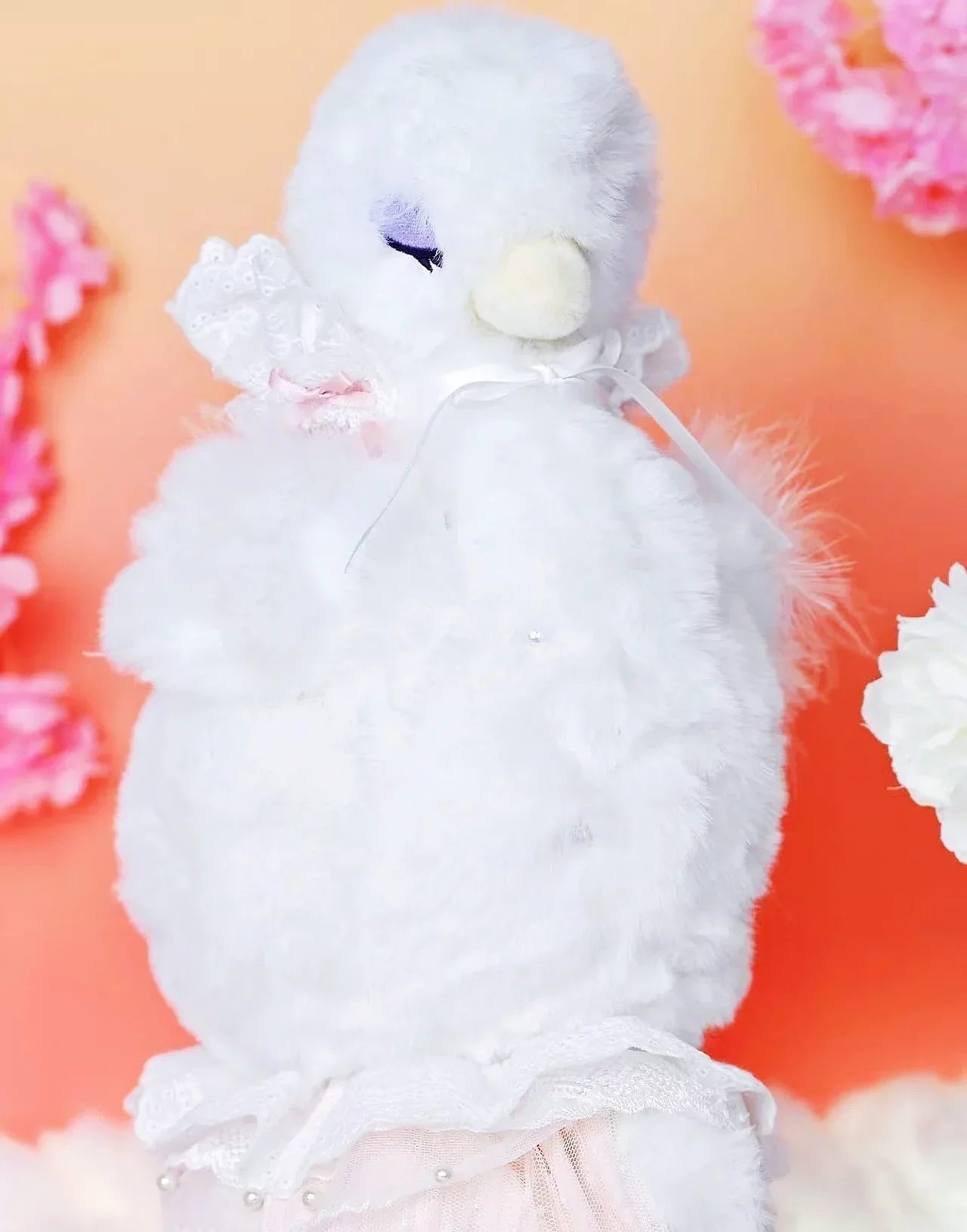NOMMI Swan Lake Plush Hanging Card. Limited Edition - POP BOX