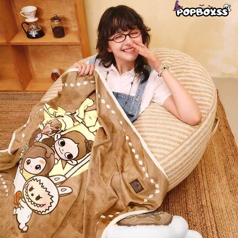 POP BEAN Coffee Factory Series-Blanket & Pillow Set 1 SET (Blanket & Pillow)