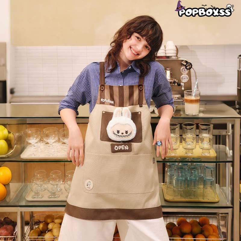 POP BEAN Coffee Factory Series - LABUBU Apron - POP BOX