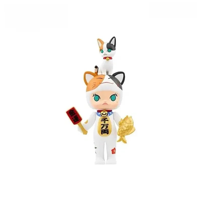 POP MART Molly Lucky Cat Figurine Hanging Card - POP BOX