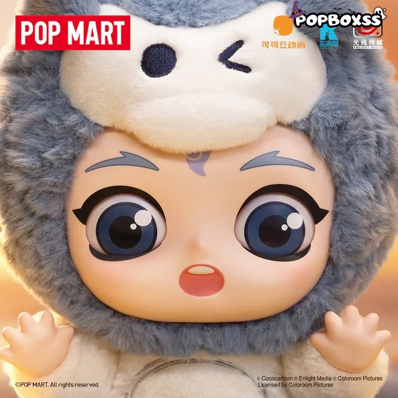 Pop Mart Nezha: The Devil Boy Conquers the Dragon King Hugging Series Vinyl & Plush White Dragon Ao Bing - POP BOX