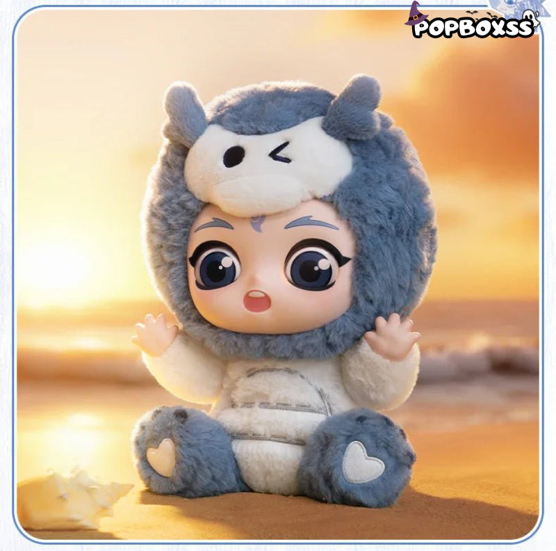 Pop Mart Nezha: The Devil Boy Conquers the Dragon King Hugging Series Vinyl & Plush White Dragon Ao Bing - POP BOX