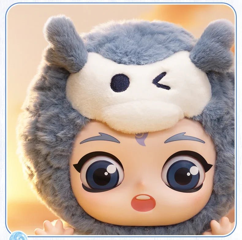 Pop Mart Nezha: The Devil Boy Conquers the Dragon King Hugging Series Vinyl & Plush White Dragon Ao Bing - POP BOX