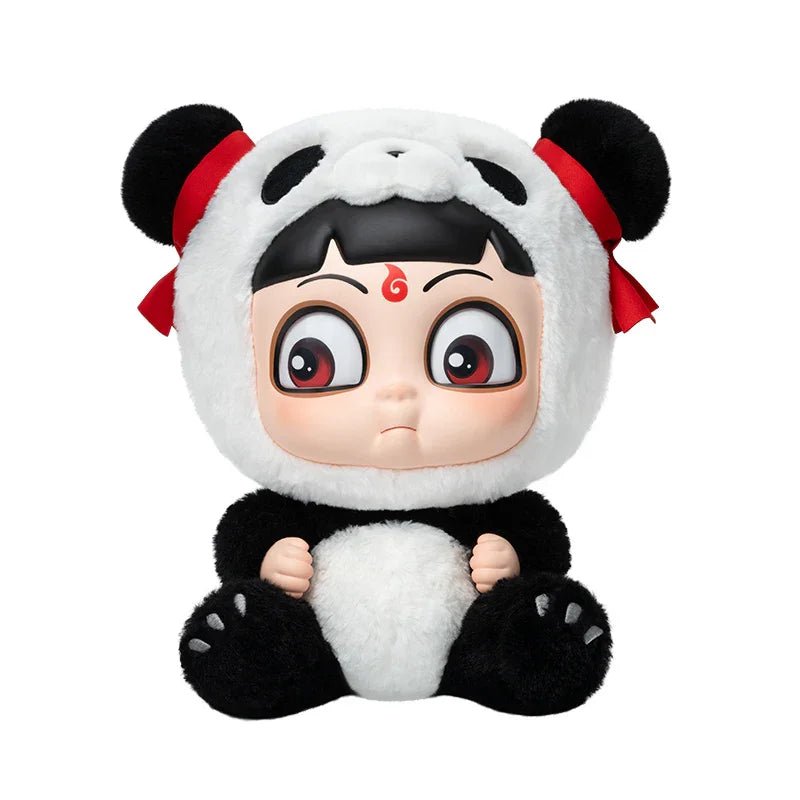 Pop Mart Nezha: The Devil Child Hugging Series PVC Face Plush Panda Nezha - POP BOX