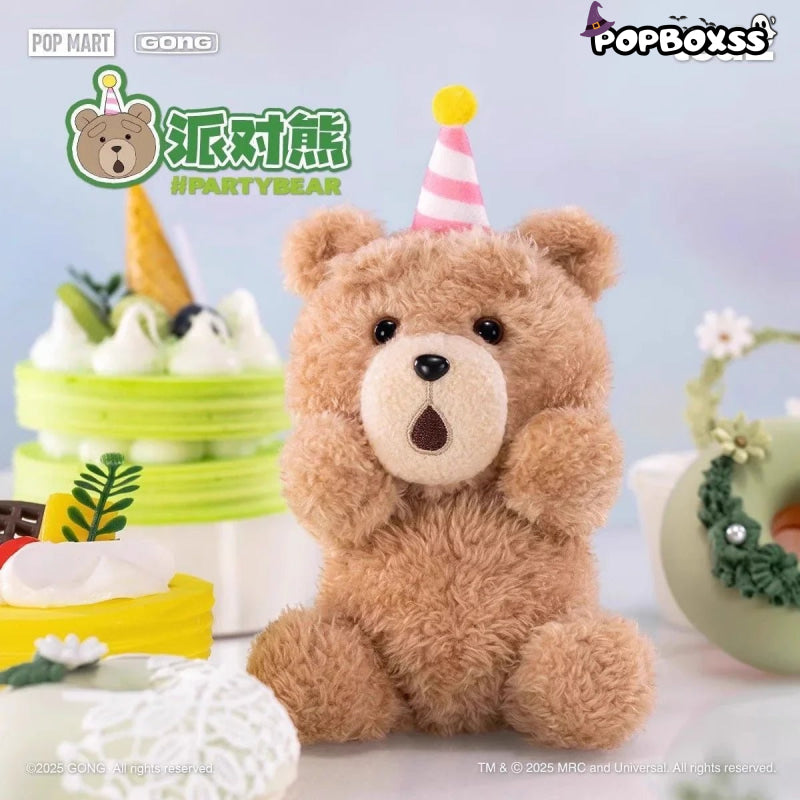 POP MART Ted2 Bear Plush Pendant Action Figures. Blind Box - POP BOX