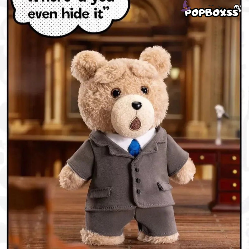 POP MART Ted2 Bear Plush Pendant Action Figures. Blind Box - POP BOX