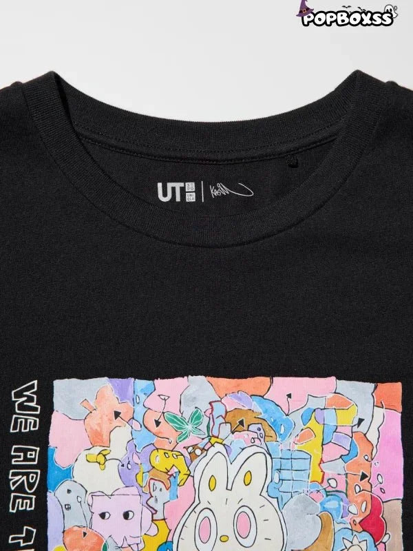 POP MART UT Graphic T-Shirt | THE MONSTERS LABUBU BLACK - POP BOX