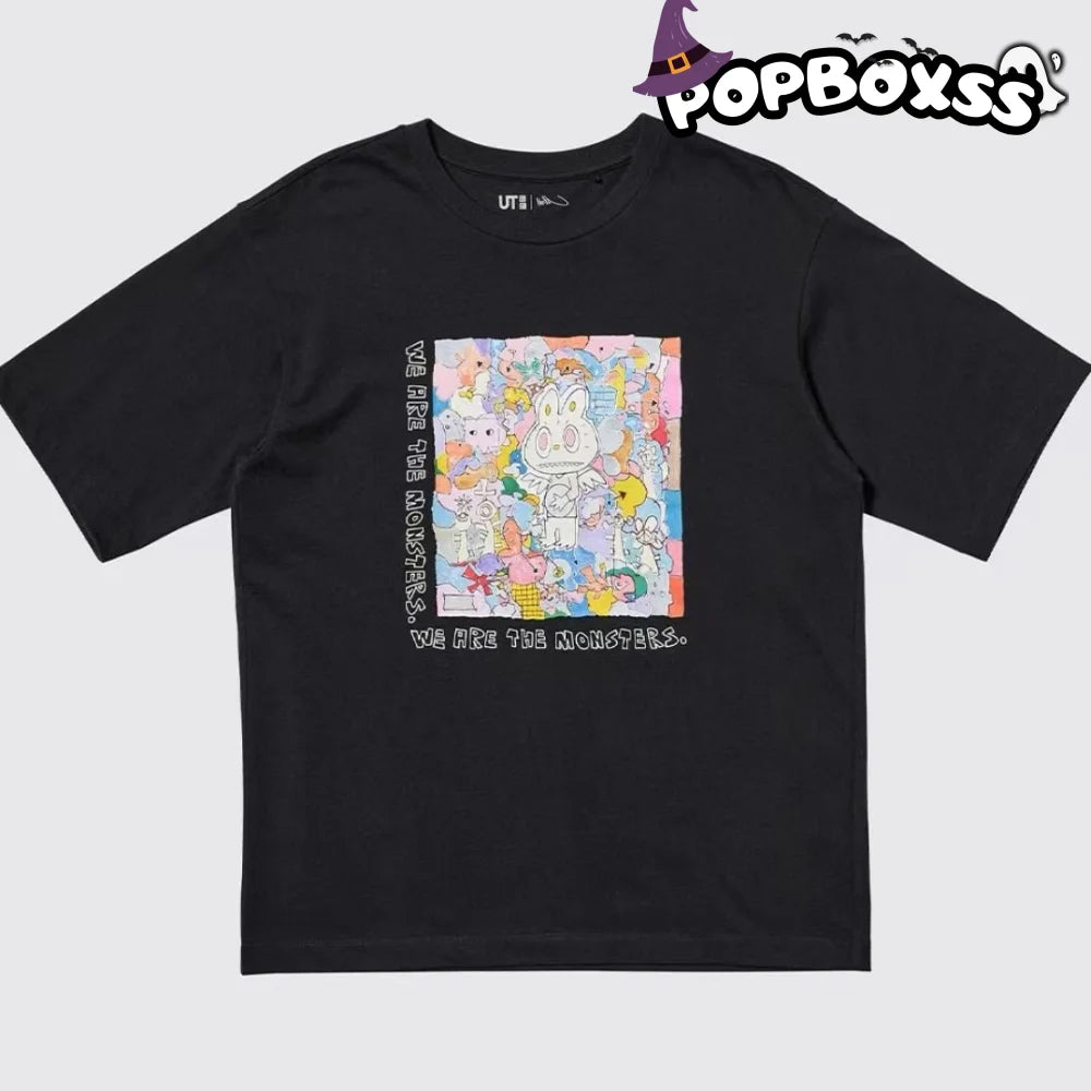 POP MART UT Graphic T-Shirt | THE MONSTERS LABUBU BLACK - POP BOX