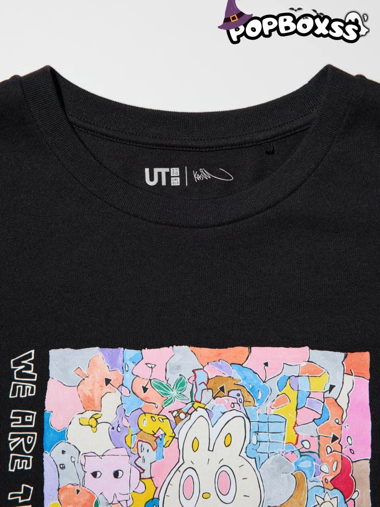 POP MART UT Graphic T-Shirt | THE MONSTERS LABUBU BLACK