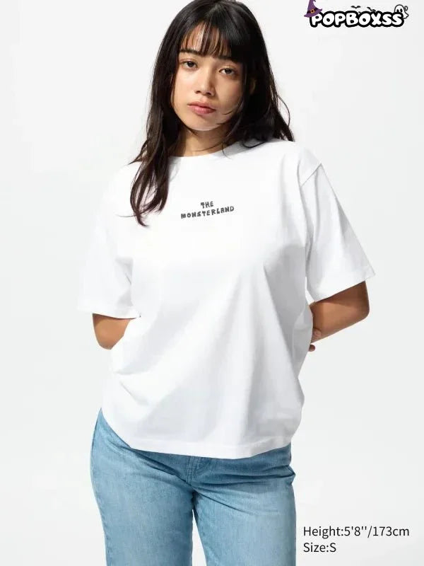 POP MART UT Graphic T-Shirt | THE MONSTERS LABUBU WHITE - POP BOX
