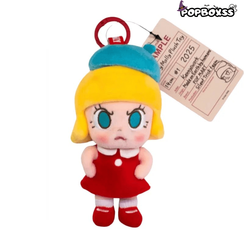 POPMART Angry MOLLY 2025 PTS Exhibition limited edition vinyl plush pendant - POP BOX