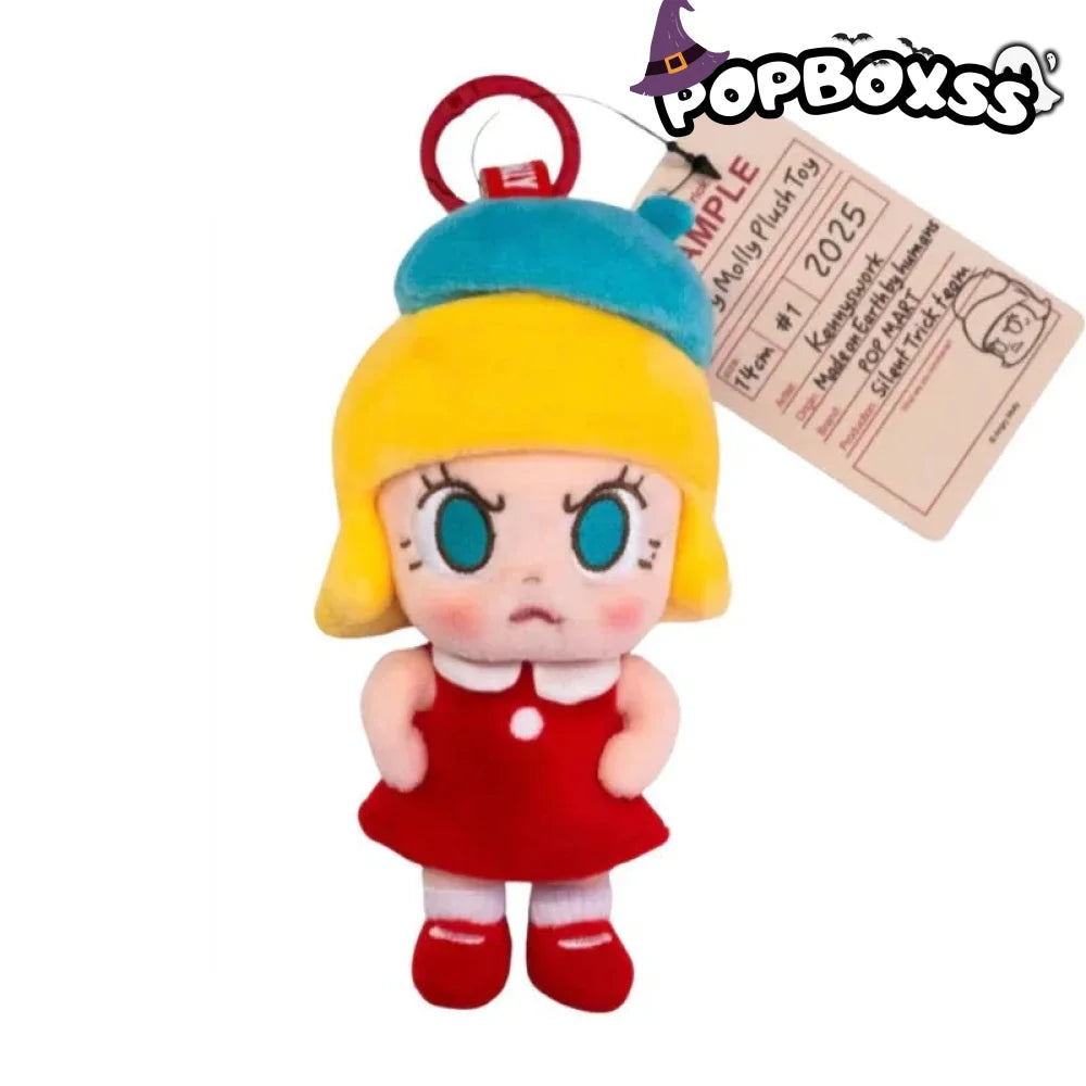 POPMART Angry MOLLY 2025 PTS Exhibition limited edition vinyl plush pendant - POP BOX