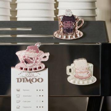 POPMART DIMOO Crush On Coffee Series - Acrylic Fridge Magnet Clip Blind Box(PRE - ORDER) - POP BOX
