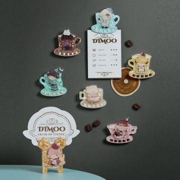 POPMART DIMOO Crush On Coffee Series - Acrylic Fridge Magnet Clip Blind Box(PRE - ORDER) - POP BOX