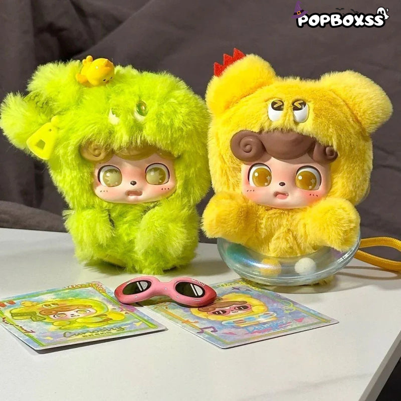 Q Kid Emotional Hairy Monsters Series Pendant Plush Dolls. Blind Box - POP BOX