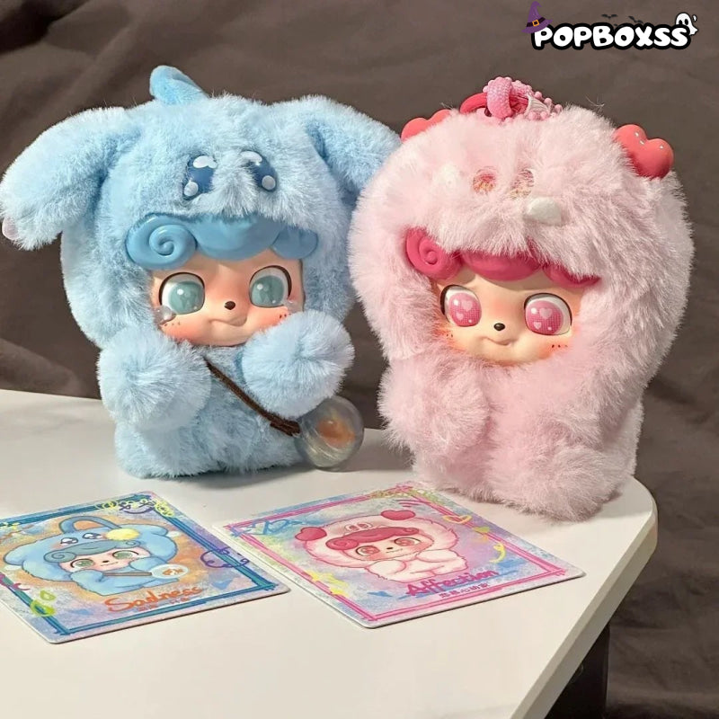 Q Kid Emotional Hairy Monsters Series Pendant Plush Dolls. Blind Box - POP BOX