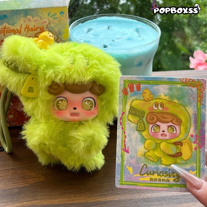 Q Kid Emotional Hairy Monsters Series Pendant Plush Dolls. Blind Box - POP BOX