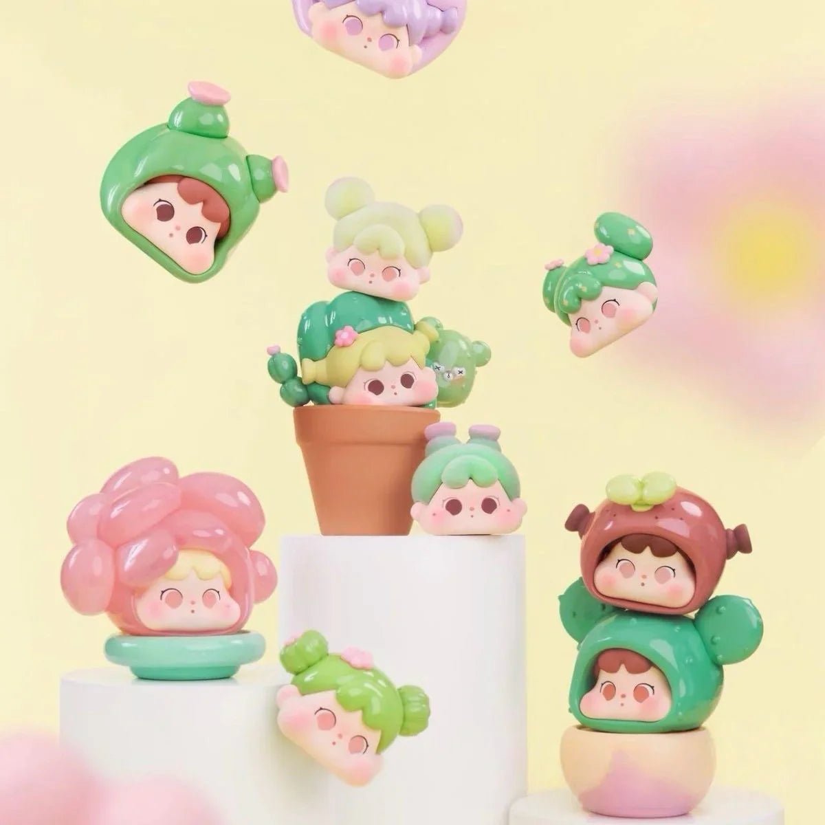 QOQO MINI FACE Succulents Story Series Figures, Blind Box - POP BOX