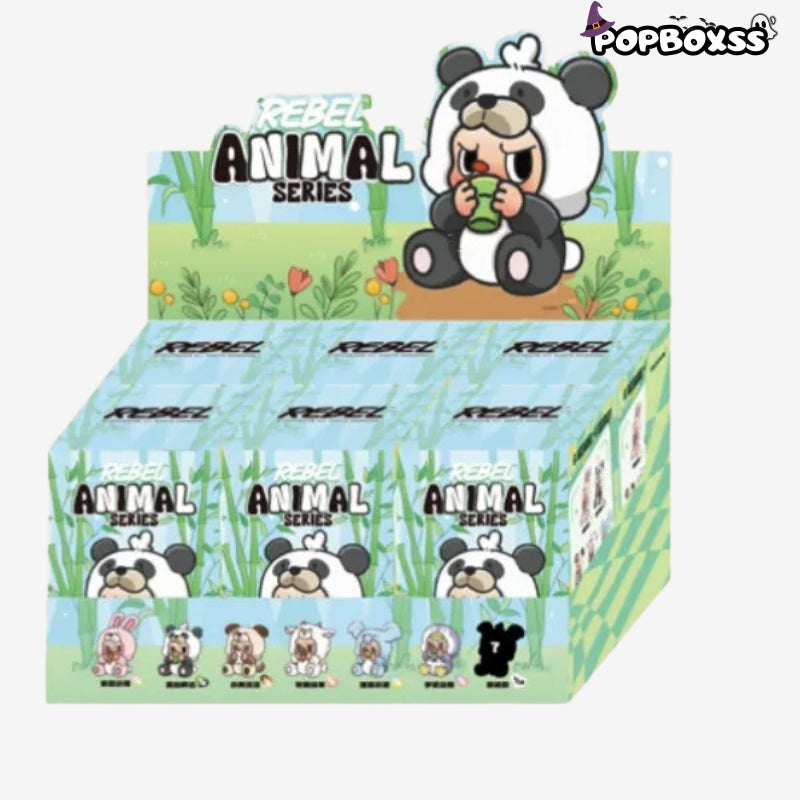 REBEL Bear Animal Series Vinyl Plush Blind Box 1 SET (6 BOXES)