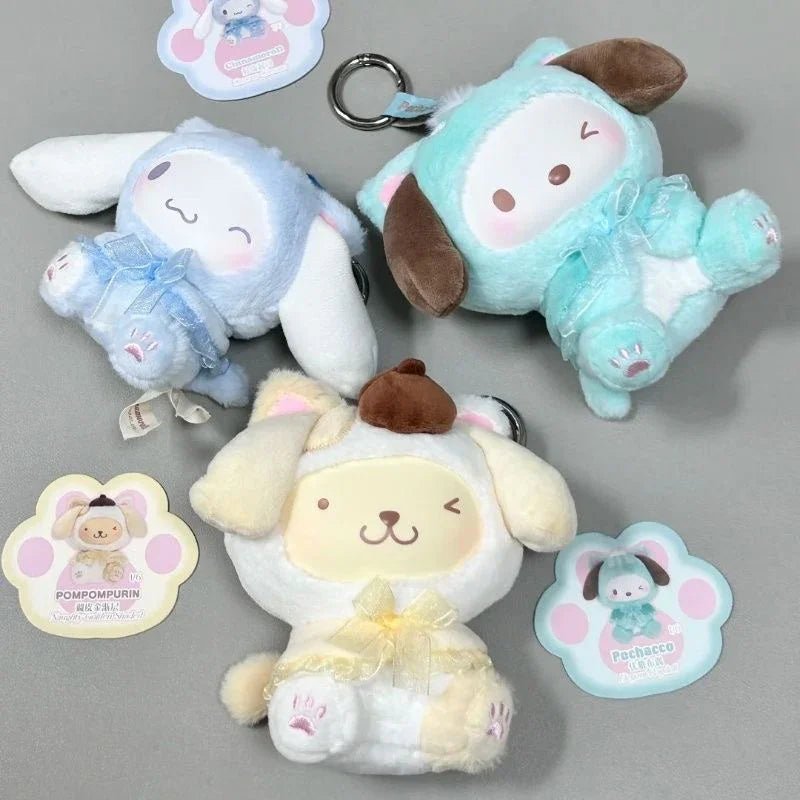 SANRI0 Characters Play With Kittens Series Plush Dolls. Blind Box - POP BOX