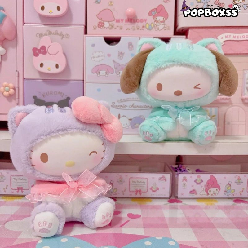 SANRI0 Characters Play With Kittens Series Plush Dolls. Blind Box - POP BOX