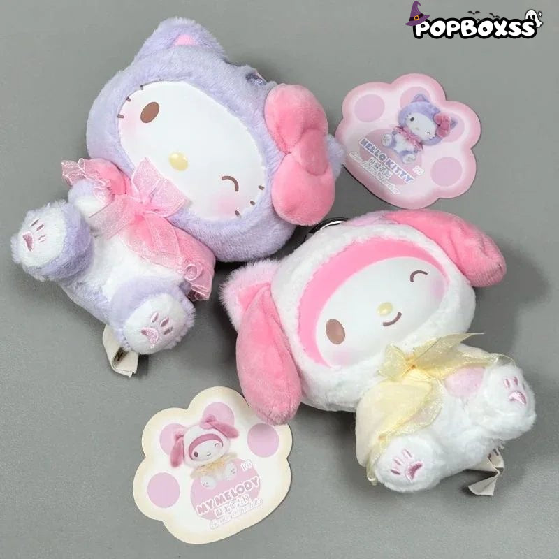 SANRI0 Characters Play With Kittens Series Plush Dolls. Blind Box - POP BOX