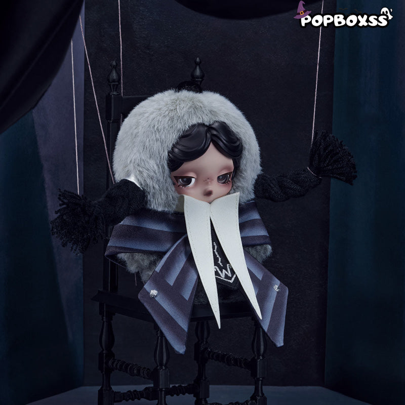 SKULLPANDA × Wednesday Plush (Nevermore Academy Uniform Version)（PRE-ORDER）