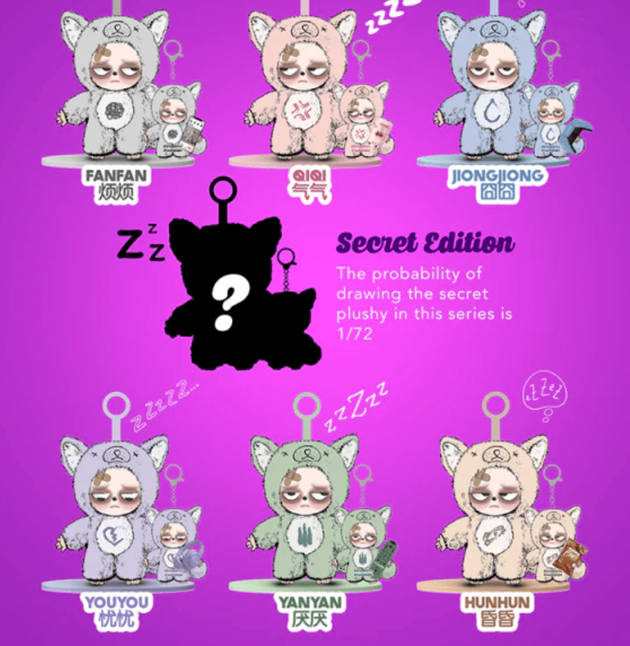 Sleepless Grumpipi Series Figures, Blind Box - POP BOX