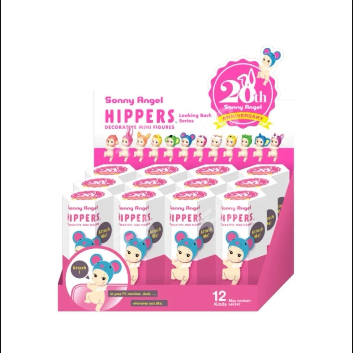 Sonny Angel Looking Back Series HIPPERS Figures. Blind Box - POP BOX