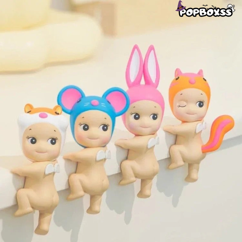 Sonny Angel Looking Back Series HIPPERS Figures. Blind Box - POP BOX