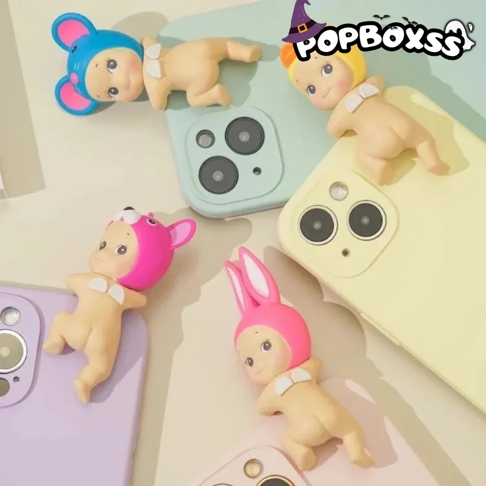 Sonny Angel Looking Back Series HIPPERS Figures. Blind Box - POP BOX