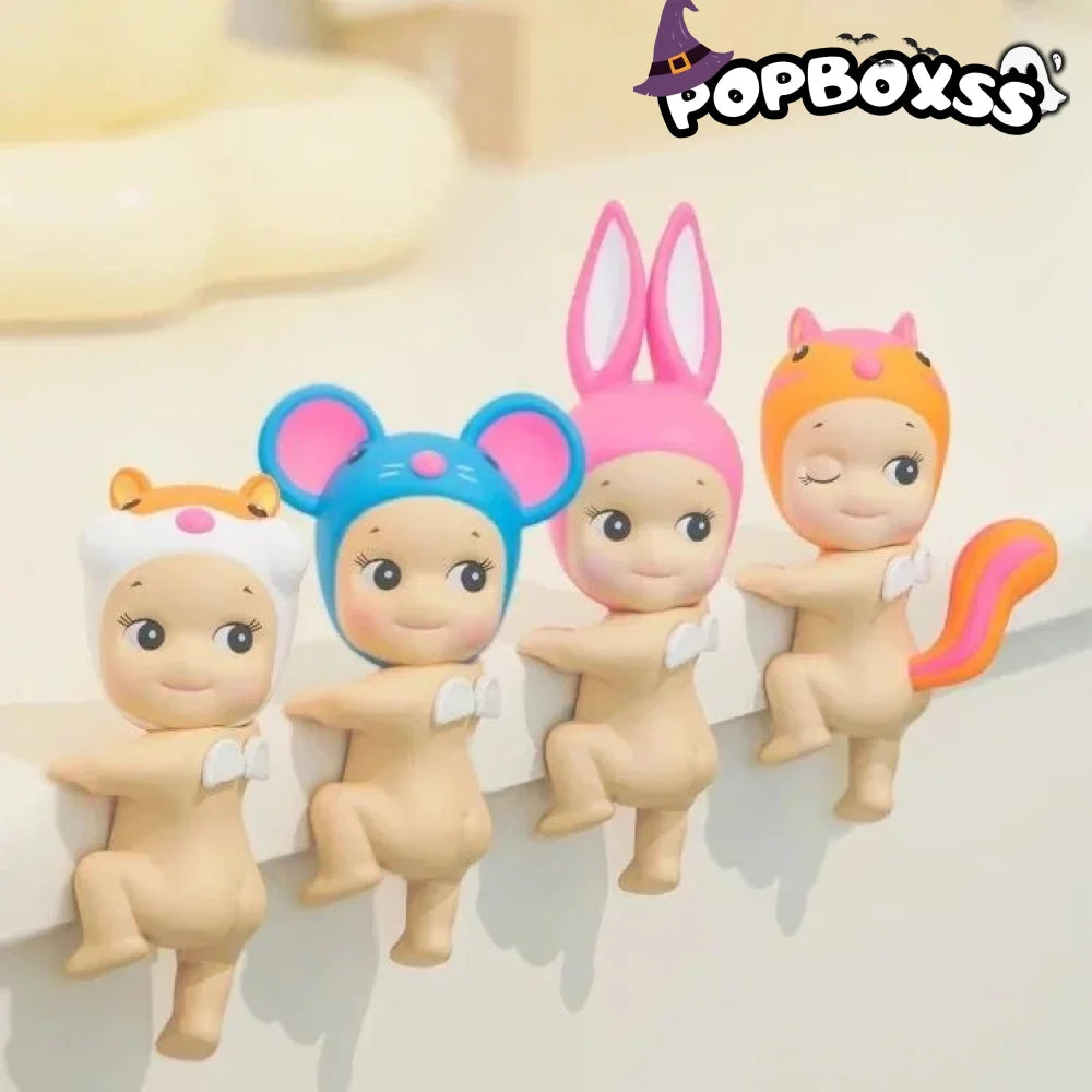 Sonny Angel Looking Back Series HIPPERS Figures. Blind Box - POP BOX