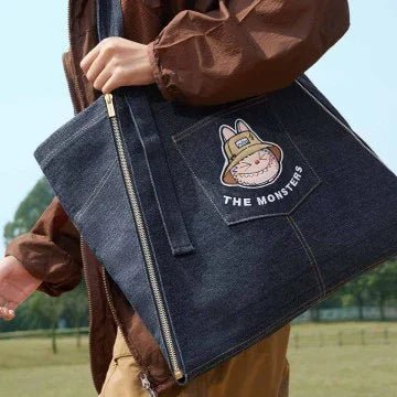 THE MONSTERS FALL IN WILDSERlES - Denim Apron Bag - POP BOX
